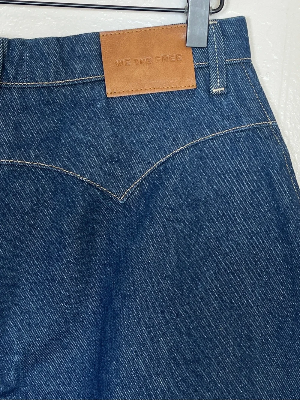 WE THE FREE PEOPLE Women’s Size 26 Curvy Dark Wash Antonia Crop Denim Culotte